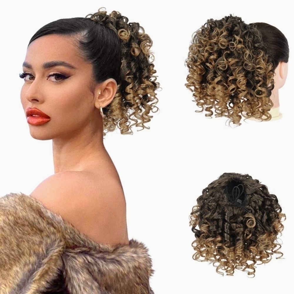𝅺6* drawstring ponytail hair piece for women or girls NEW